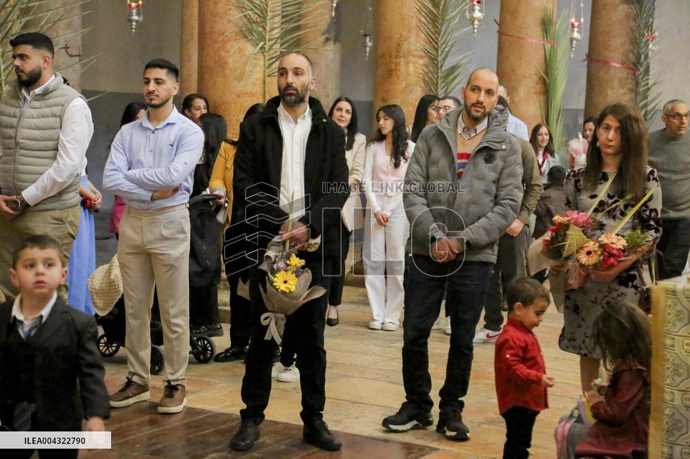 Christians Celebrate Palm Sunday in West Bank