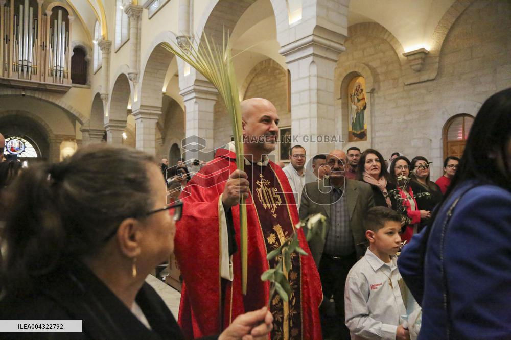 Christians Celebrate Palm Sunday in West Bank