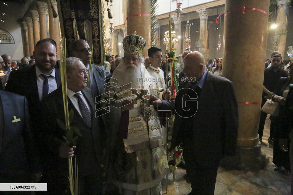 Christians Celebrate Palm Sunday in West Bank