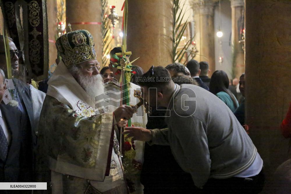 Christians Celebrate Palm Sunday in West Bank