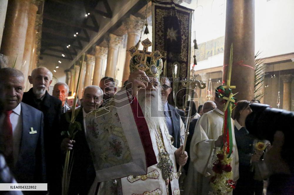 Christians Celebrate Palm Sunday in West Bank