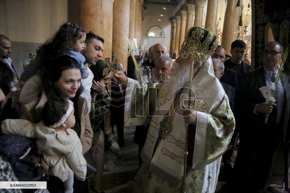 Christians Celebrate Palm Sunday in West Bank
