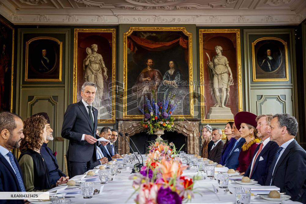 Dutch Royals at Government Lunch for Sultan of Oman - Netherlands