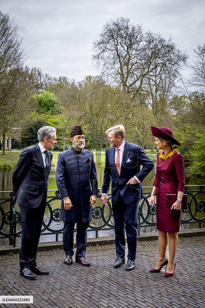 Dutch Royals at Government Lunch for Sultan of Oman - Netherlands