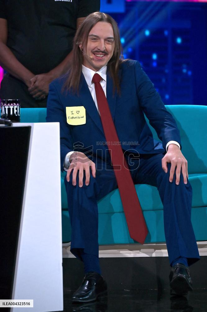 Eurovision Tommy Cash Espresso Macchiato at Italian TV Show