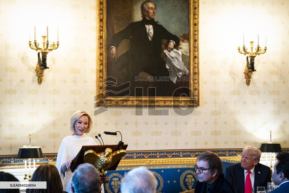 Trump At An Easter Prayer Service And Dinner - DC