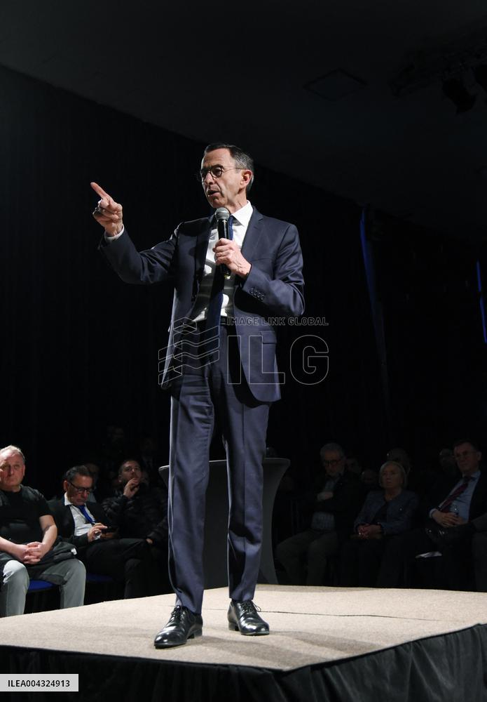 Bruno Retailleau At A Meeting - Rosny Sous Bois