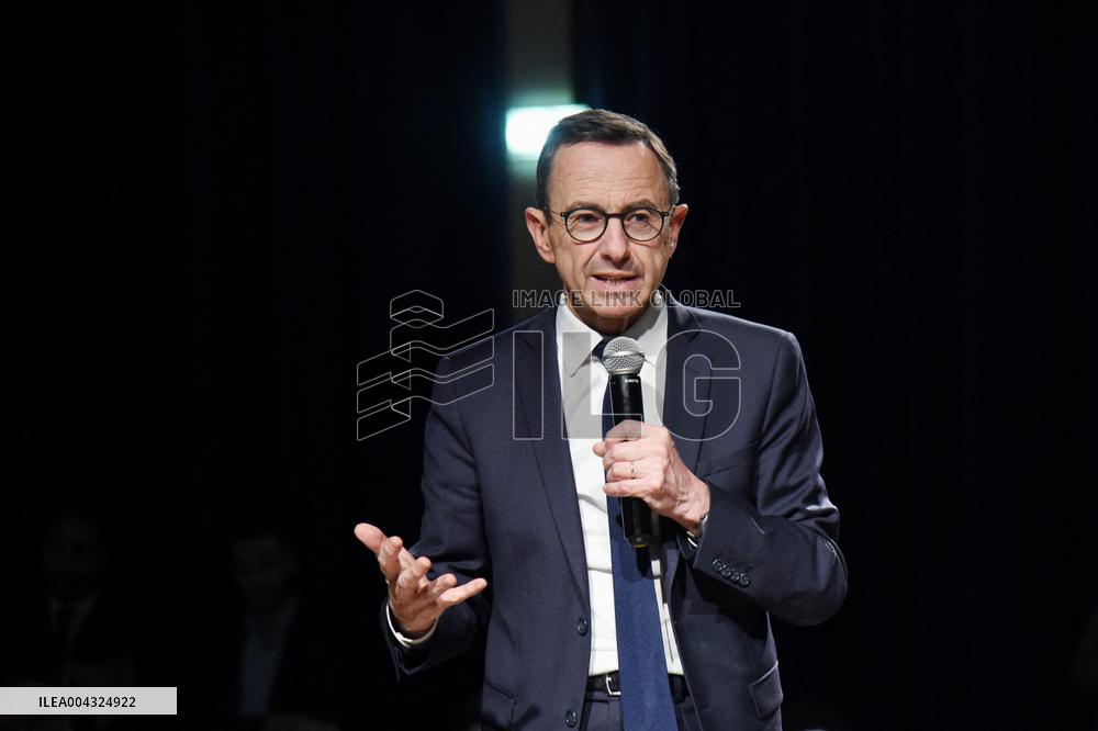 Bruno Retailleau At A Meeting - Rosny Sous Bois