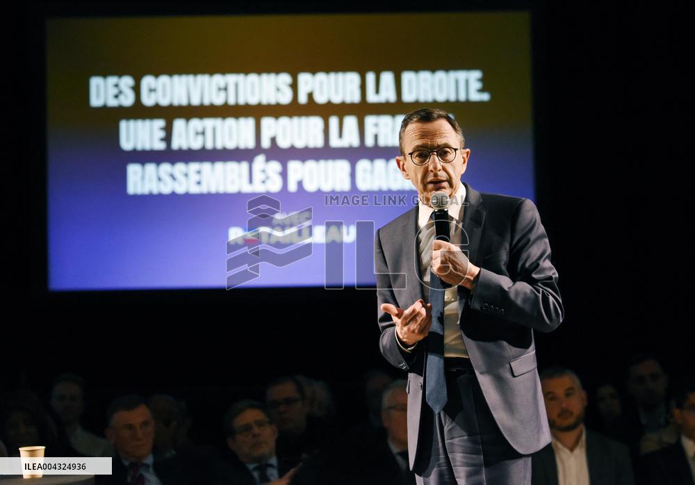 Bruno Retailleau At A Meeting - Rosny Sous Bois