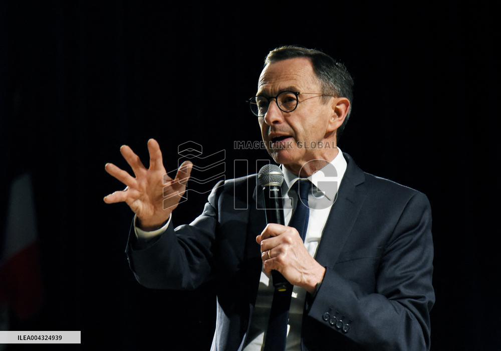 Bruno Retailleau At A Meeting - Rosny Sous Bois