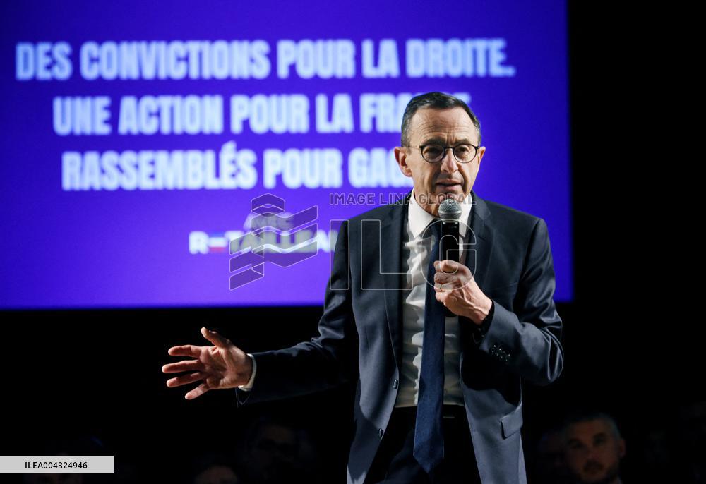 Bruno Retailleau At A Meeting - Rosny Sous Bois