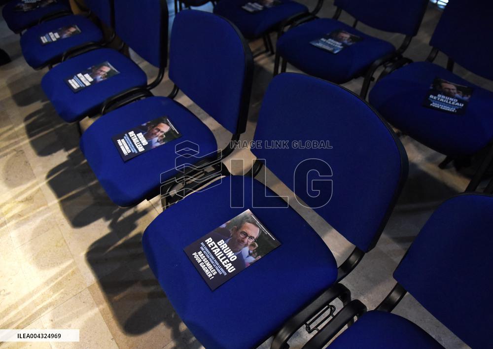 Bruno Retailleau At A Meeting - Rosny Sous Bois