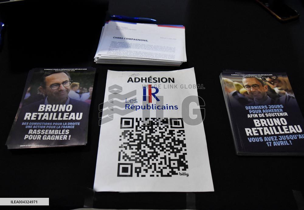 Bruno Retailleau At A Meeting - Rosny Sous Bois