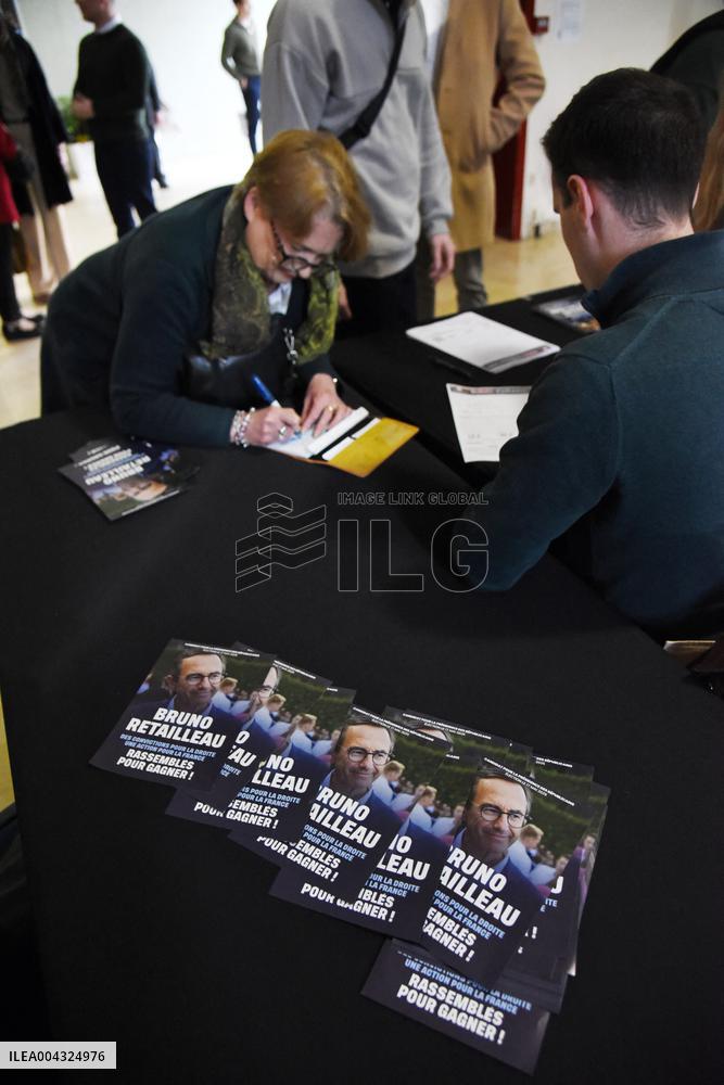 Bruno Retailleau At A Meeting - Rosny Sous Bois