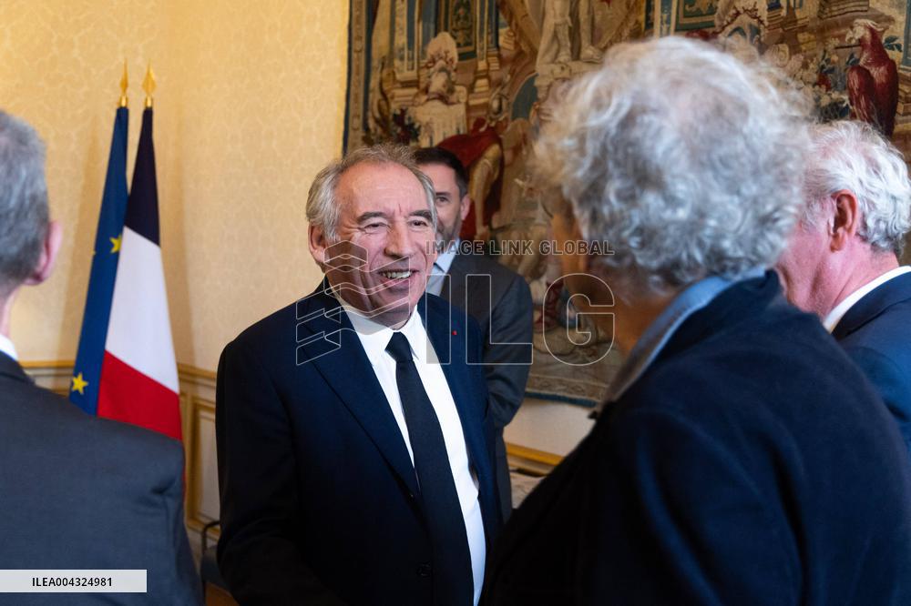 Francois Bayrou Receives Boualem Sansal s Support Committee - Paris