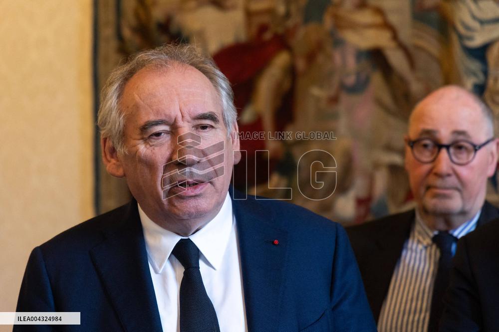Francois Bayrou Receives Boualem Sansal s Support Committee - Paris