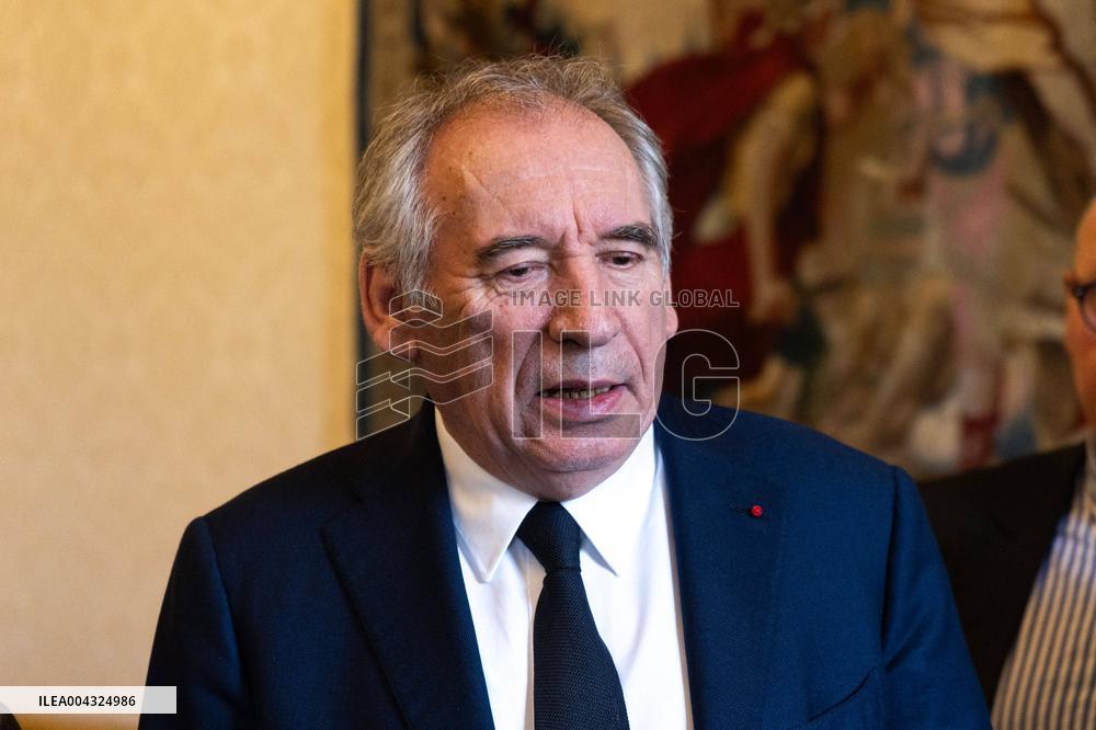 Francois Bayrou Receives Boualem Sansal s Support Committee - Paris