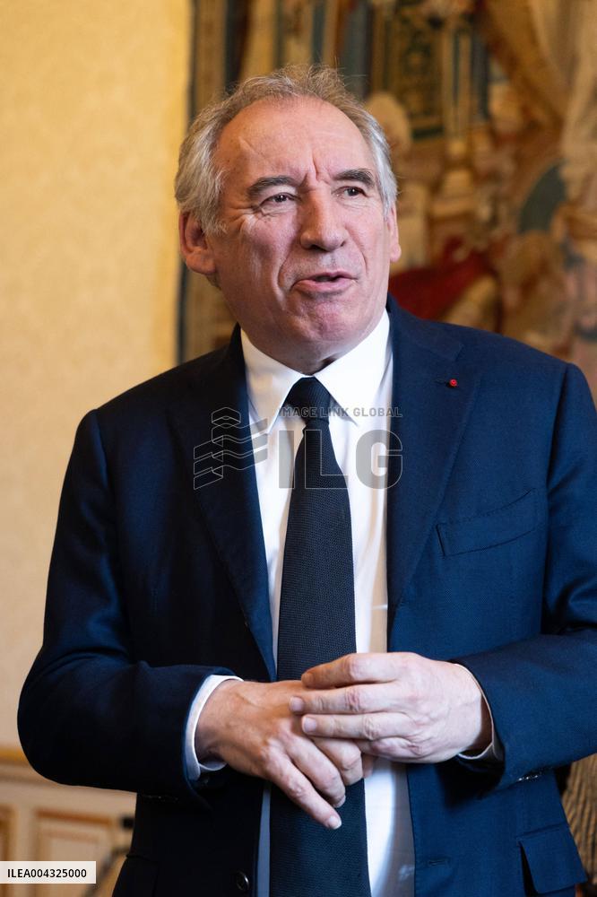 Francois Bayrou Receives Boualem Sansal s Support Committee - Paris