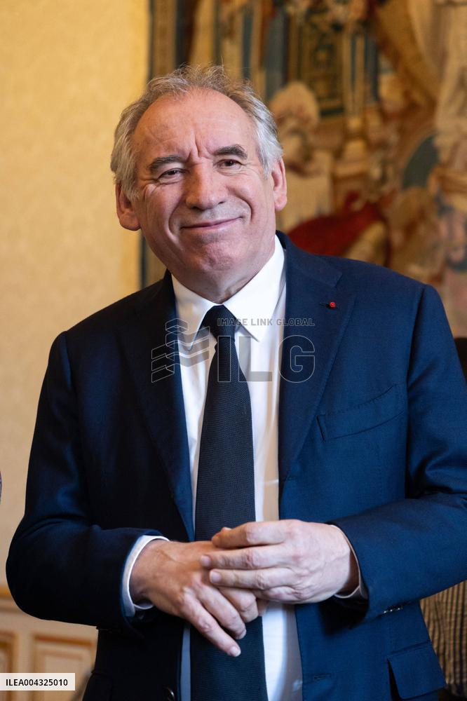 Francois Bayrou Receives Boualem Sansal s Support Committee - Paris