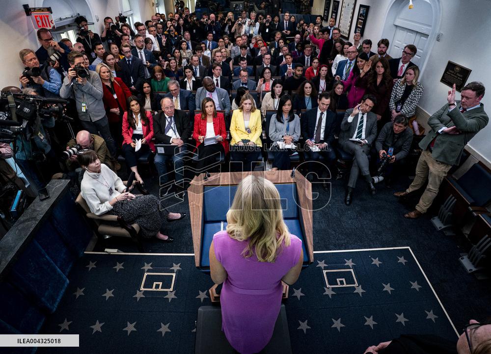 News Conference In The James S. Brady Press Briefing Room - DC
