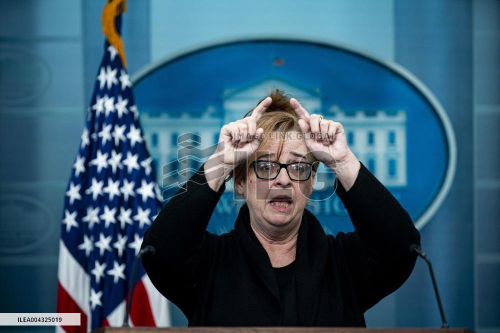 News Conference In The James S. Brady Press Briefing Room - DC
