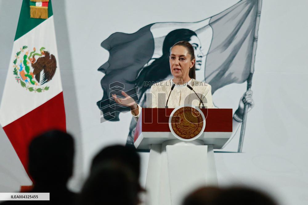 President Claudia Sheinbaum Holds News Conference - Mexico