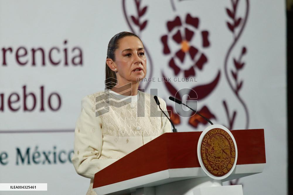 President Claudia Sheinbaum Holds News Conference - Mexico