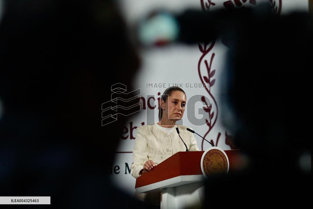 President Claudia Sheinbaum Holds News Conference - Mexico