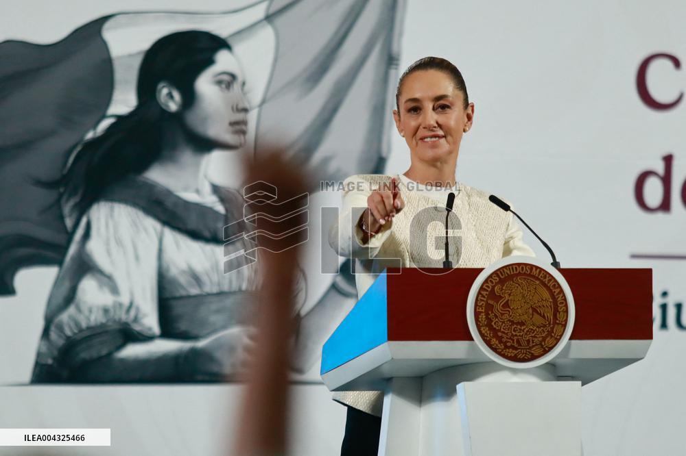 President Claudia Sheinbaum Holds News Conference - Mexico