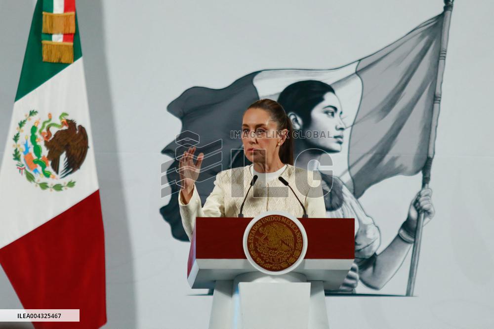 President Claudia Sheinbaum Holds News Conference - Mexico