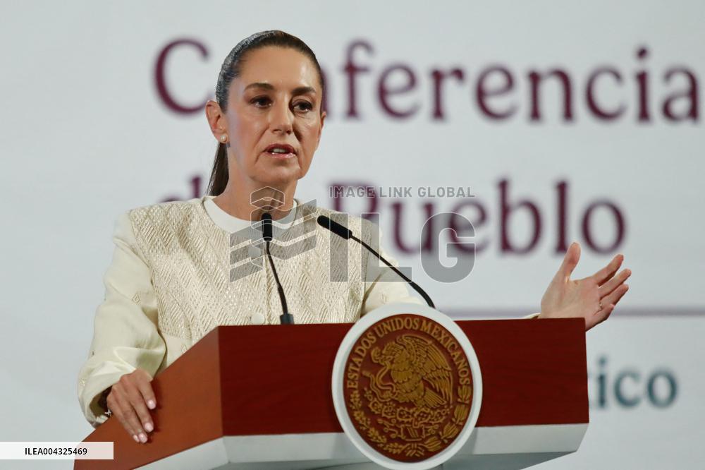 President Claudia Sheinbaum Holds News Conference - Mexico