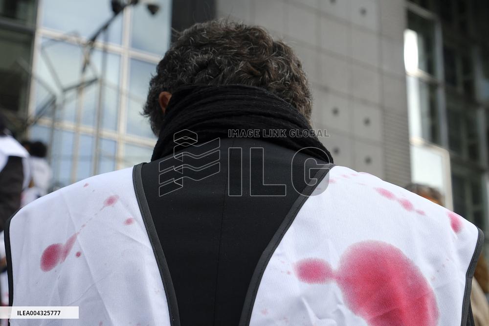 French Journalists In Support Of Palestinian Journalists Killed In Gaza - Paris