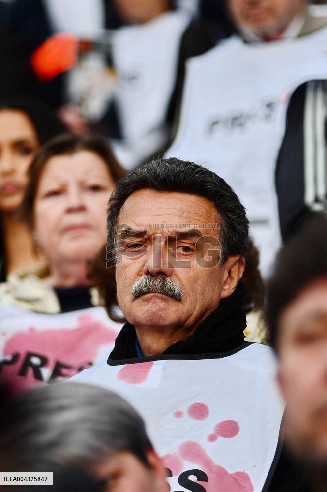 French Journalists In Support Of Palestinian Journalists Killed In Gaza - Paris