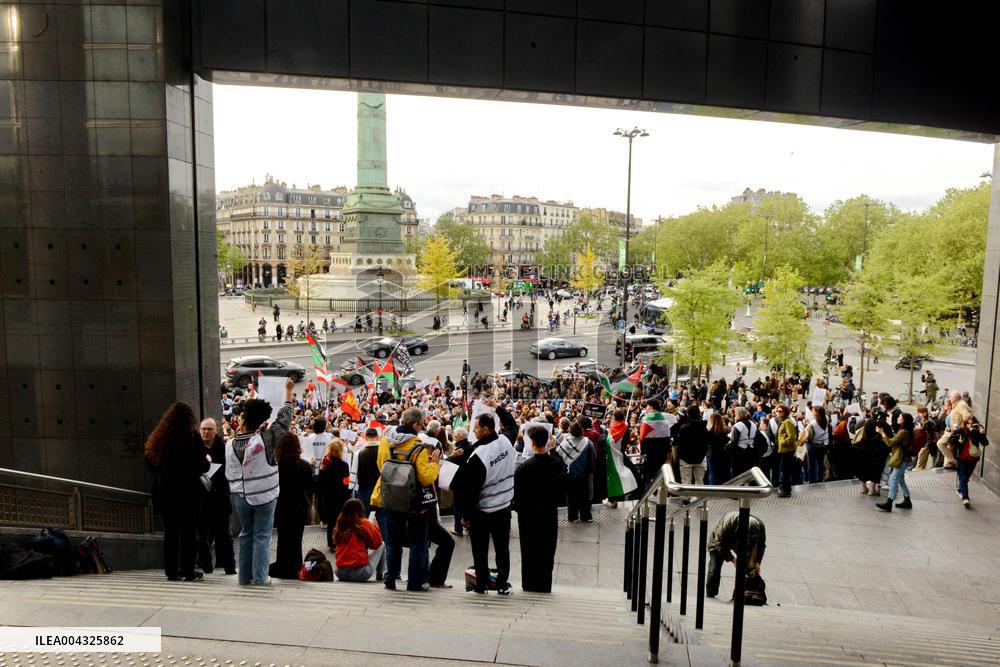 French Journalists In Support Of Palestinian Journalists Killed In Gaza - Paris
