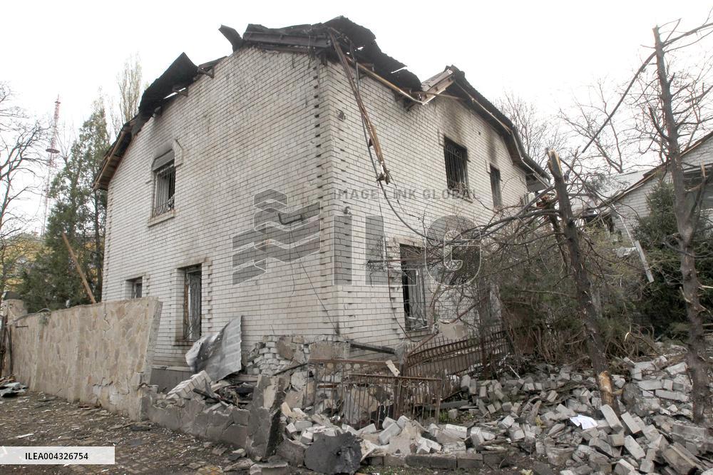 Aftermath of large-scale April 16 Russian drone attack in Dnipro