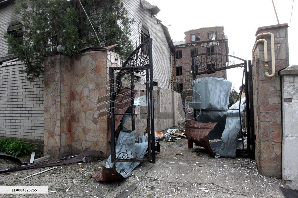 Aftermath of large-scale April 16 Russian drone attack in Dnipro