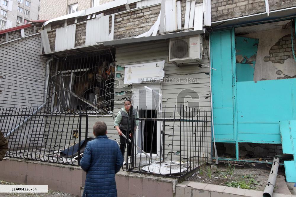 Aftermath of large-scale April 16 Russian drone attack in Dnipro