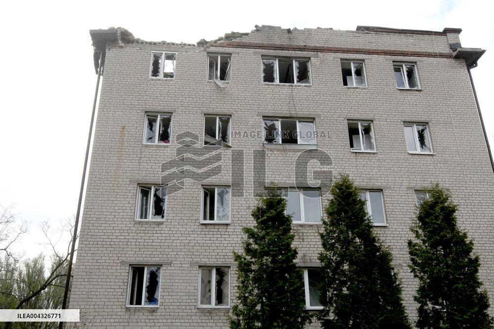 Aftermath of large-scale April 16 Russian drone attack in Dnipro