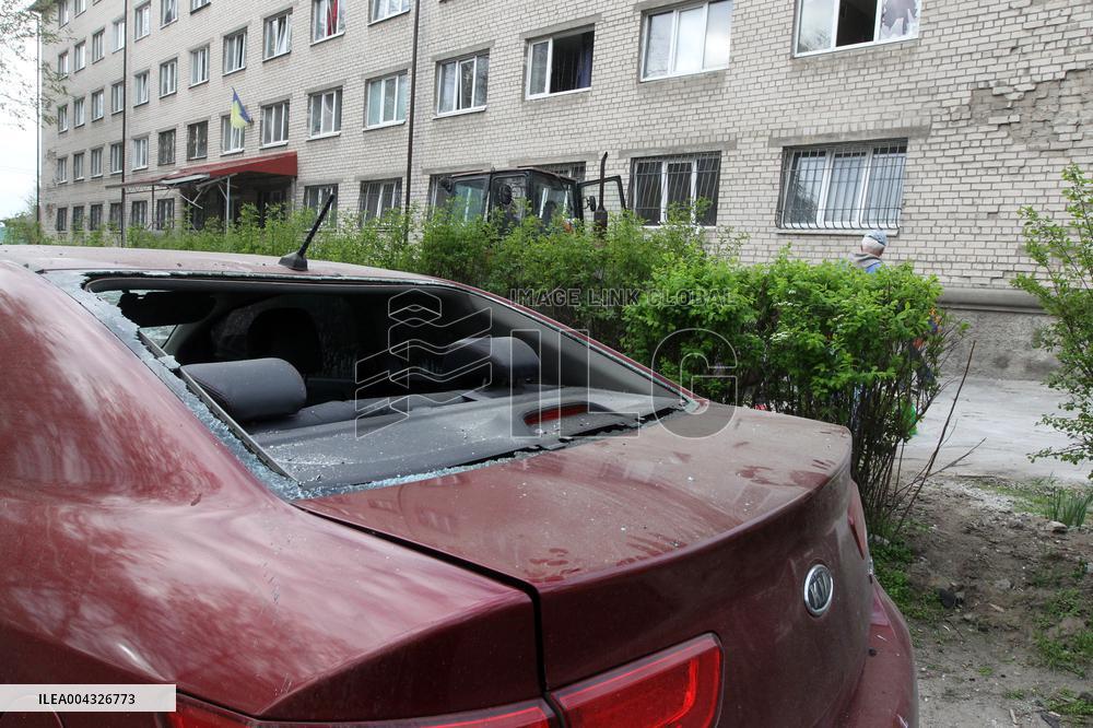 Aftermath of large-scale April 16 Russian drone attack in Dnipro