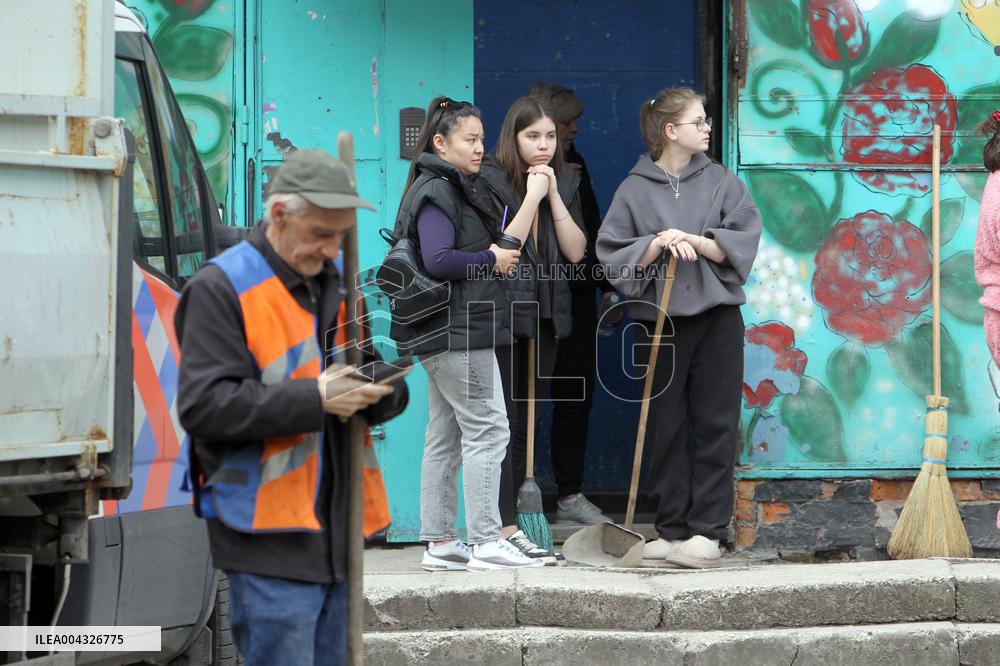 Aftermath of large-scale April 16 Russian drone attack in Dnipro