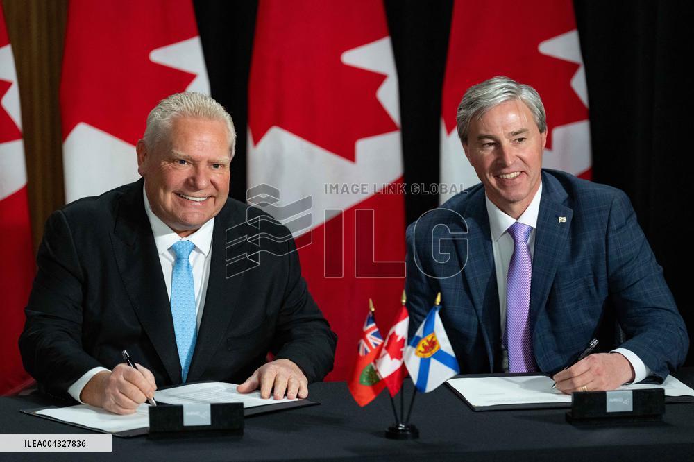 Doug Ford Attends First Minister Meeting - Toronto