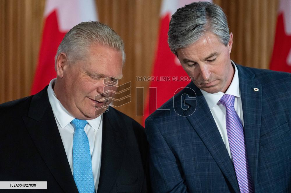 Doug Ford Attends First Minister Meeting - Toronto