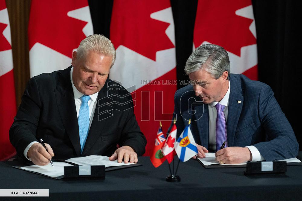 Doug Ford Attends First Minister Meeting - Toronto