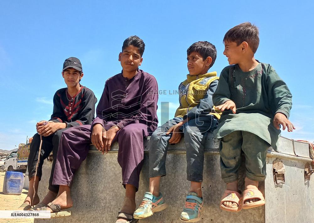 Afghan Refugees Arrive At The Torkham Border - Pakista