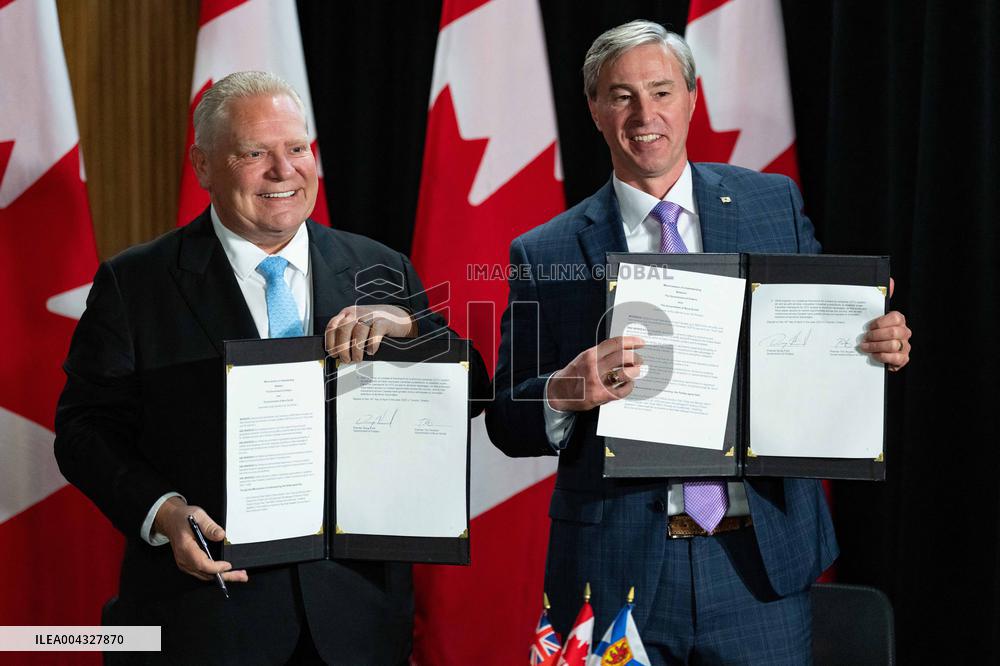 Doug Ford Attends First Minister Meeting - Toronto