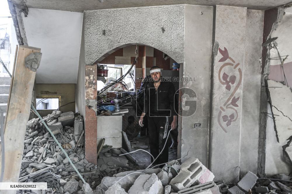 Israeli Airstrike In Jabalia Refugee Camp Aftermath - Palestine