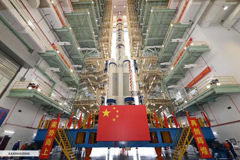 Shenzhou-20 Crewed Spaceship Launch Preparation - Jiuqua