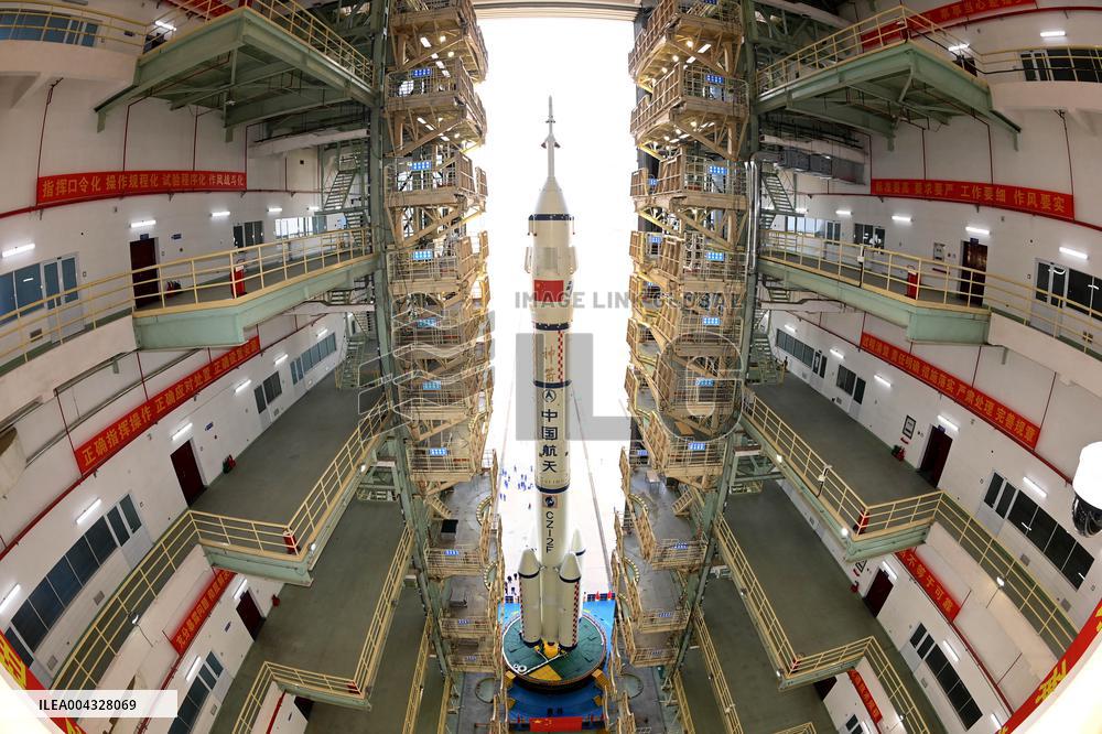 Shenzhou-20 Crewed Spaceship Launch Preparation - Jiuqua