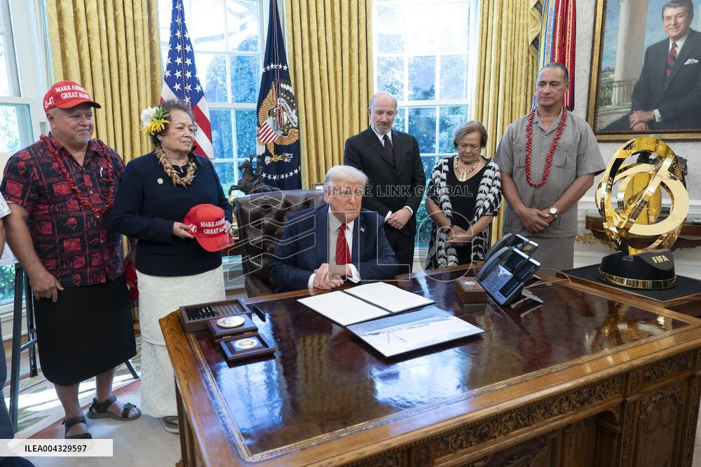 Trump Signs a Proclamation Expanding Fishing Rights in the Pacific islands