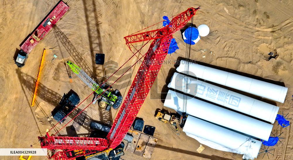 100,000-kilowatt Wind Power Project Construction in Zhangye